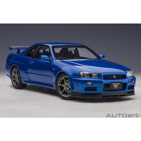 画像15: AUTOart 1/18 Nissan Skyline GT-R (R34) V-spec II (Bayside Blue) (15)