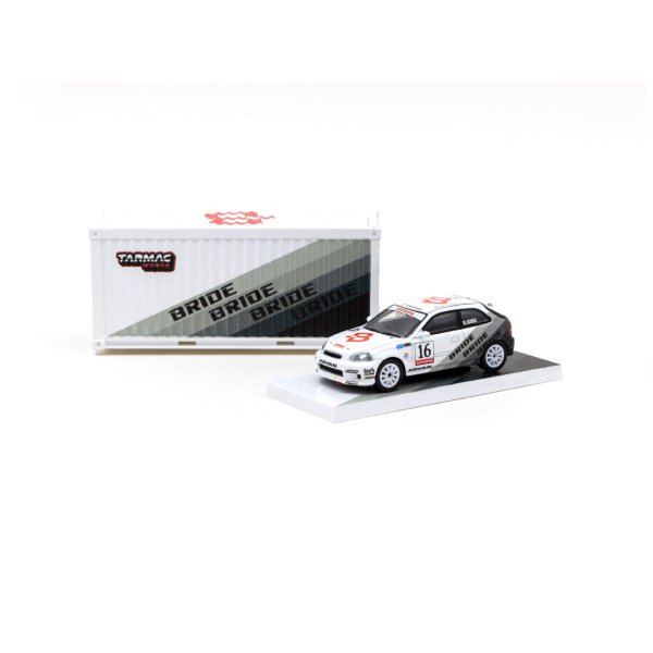 画像2: Tarmac Works 1/64 Honda Civic Type R EK9 BRIDE ※コンテナパッケージ (2)