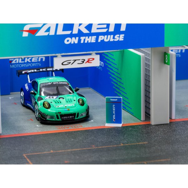 画像9: Tarmac Works 1/64 Pit Garage Diorama - FALKEN + Porsche 911 GT3 R (991) (9)