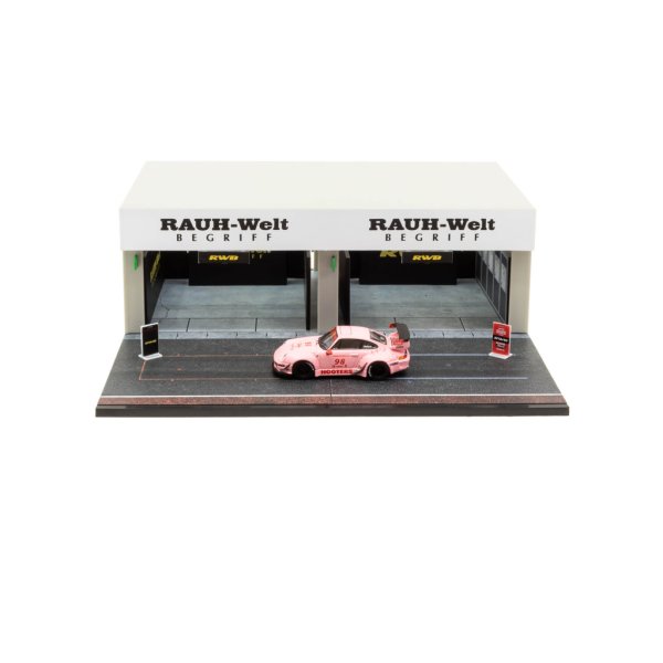 画像5: Tarmac Works 1/64 Racing Pit Garage - RWB + RWB 993 Hooters (5)