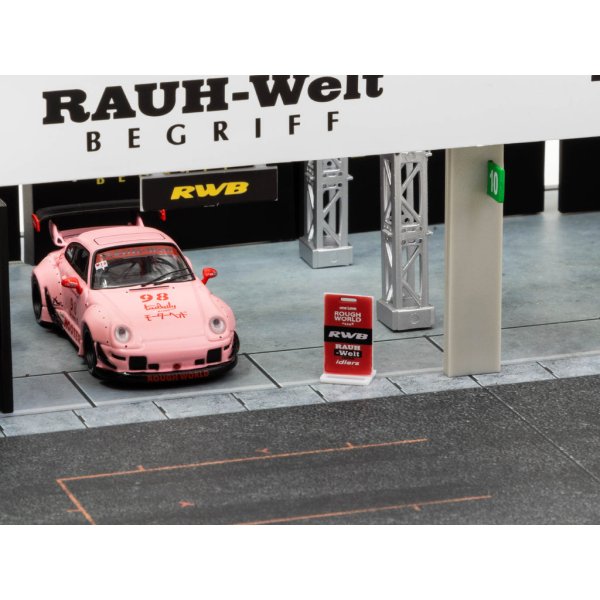 画像9: Tarmac Works 1/64 Racing Pit Garage - RWB + RWB 993 Hooters (9)