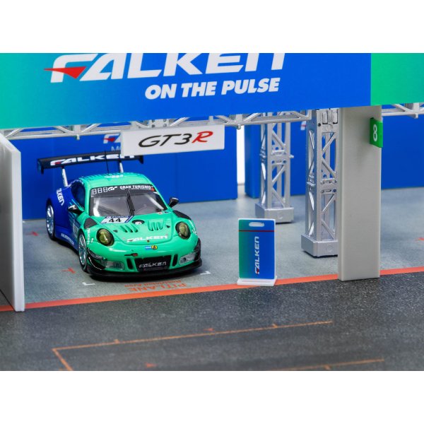 画像10: Tarmac Works 1/64 Pit Garage Diorama - FALKEN + Porsche 911 GT3 R (991) (10)