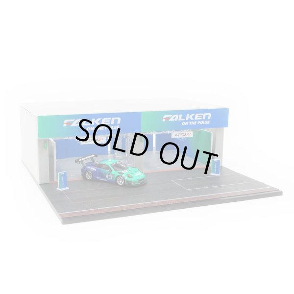 画像4: Tarmac Works 1/64 Pit Garage Diorama - FALKEN + Porsche 911 GT3 R (991) (4)