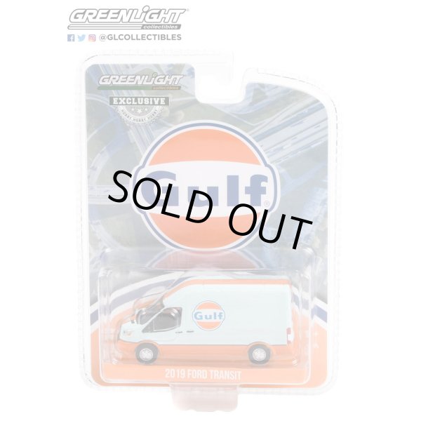 画像1: GREEN LiGHT EXCLUSIVE 1/64 2019 Ford Transit LWB High Roof - Gulf Oil (1)