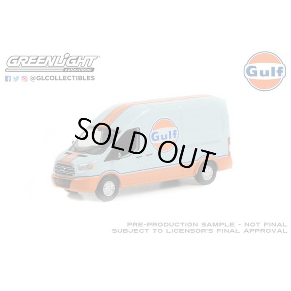 画像2: GREEN LiGHT EXCLUSIVE 1/64 2019 Ford Transit LWB High Roof - Gulf Oil (2)