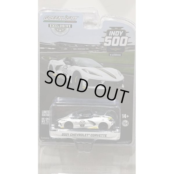 画像1: GREEN LiGHT EXCLUSIVE 1/64 2021 Chevrolet Corvette C8 Stingray Convertible 105th Running of the Indianapolis 500 PaceCar (1)
