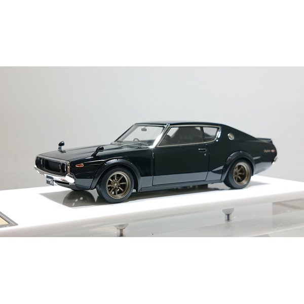画像1: VISION 1/43 Nissan Skyline 2000 GT-R (KPGC110) 1973 (RS watanabe 8 spork) Black (1)