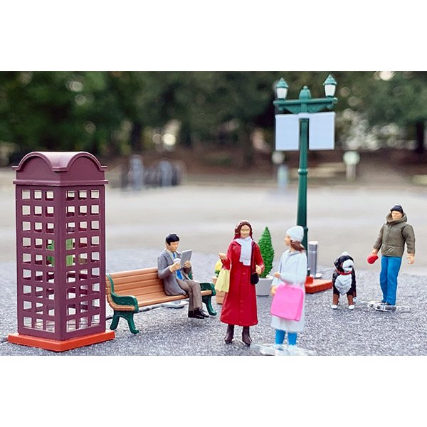 画像2: TOMYTEC 1/64 Diorama Collection 64 #Car Snap 09a 休日の街角 (2)