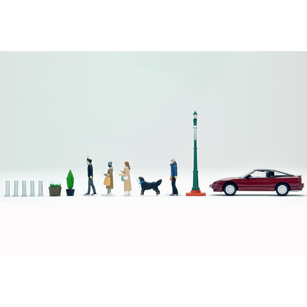 画像3: TOMYTEC 1/64 Diorama Collection 64 #Car Snap 08a 都会の街角 (3)