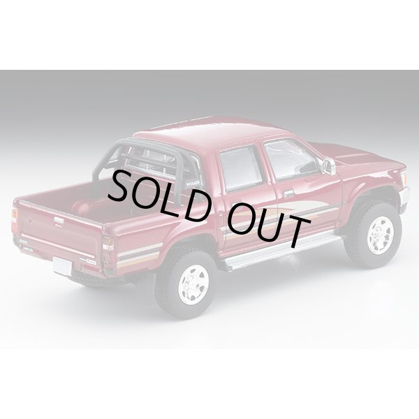 画像2: TOMYTEC 1/64 Limited Vintage NEO Toyota Hilux 4WD Pickup Double Cab SSR (Red) '91 (2)