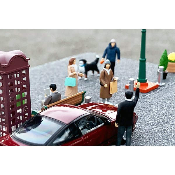画像10: TOMYTEC 1/64 Diorama Collection 64 #Car Snap 08a 都会の街角 (10)
