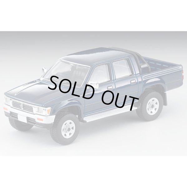画像1: TOMYTEC 1/64 Limited Vintage NEO Toyota Hilux 4WD Pickup Double Cab SSR (Dark Blue) '95 (1)