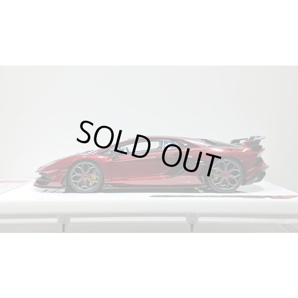 画像2: EIDOLON 1/43 Lamborghini Aventador SVJ 2018 (Leirion wheel / Color Titanium Gray) Carbon Package Vino Rosso Limited 25 pcs.  (2)