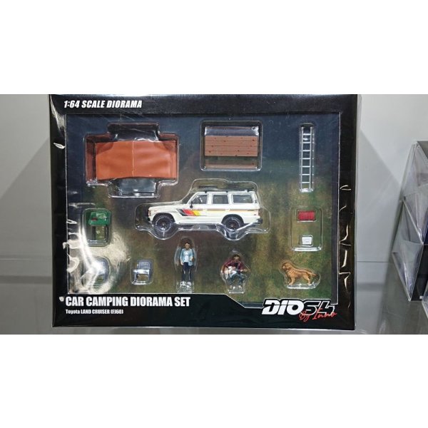 画像1: INNO Models 1/64 Toyota Land Cruiser FJ60 Auto Camp Diorama with Figure (1)