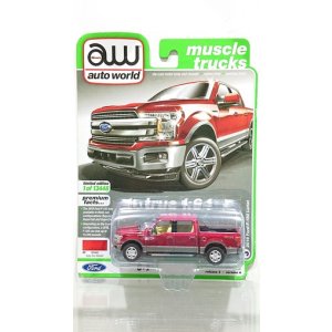 画像: auto world 1/64 2019 Ford F-150 Ruby Red Metallic