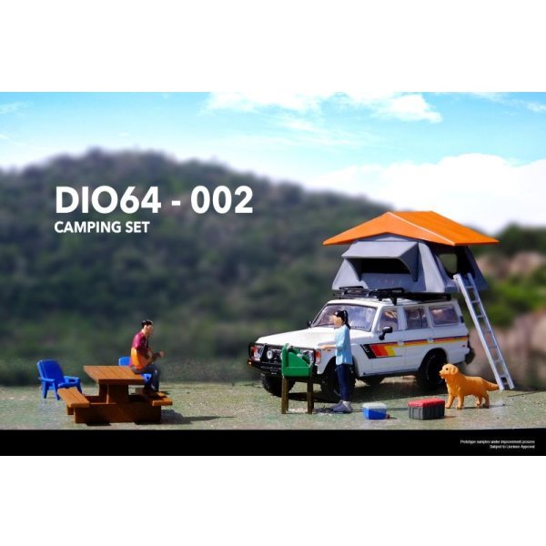 画像6: INNO Models 1/64 Toyota Land Cruiser FJ60 Auto Camp Diorama with Figure (6)