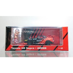 画像: POP RACE 1/64 PANDEM GR SUPRA ADVAN LIVERY & Race Queen Set
