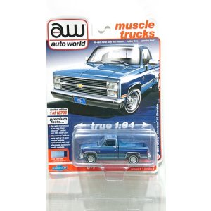 画像: auto world 1/64 1984 Chevy Silverado Light Blue / Dark Blue