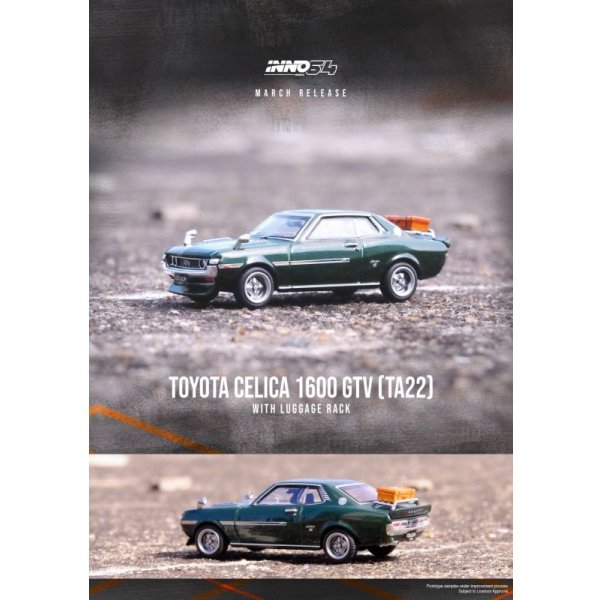 画像3: INNO Models 1/64 Toyota Celica 1600 GTV (TA22) Green With Luggage (3)