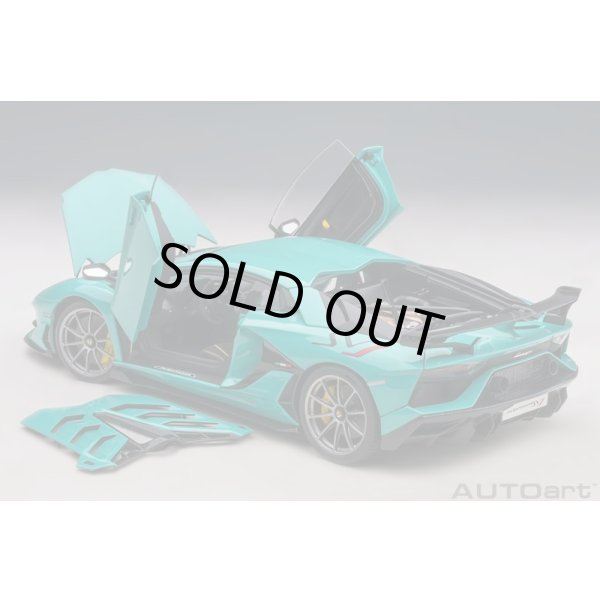 画像13: AUTOart 1/18 Lamborghini Aventador SVJ (Blu Glauco) (13)