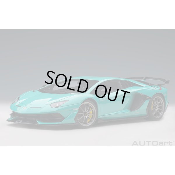画像1: AUTOart 1/18 Lamborghini Aventador SVJ (Blu Glauco) (1)