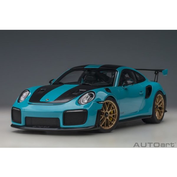 画像13: AUTOart 1/18 Porsche 911 (991.2) GT2 RS Weissach Package (Miami Blue) (13)
