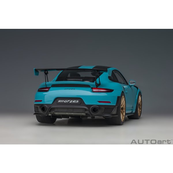 画像15: AUTOart 1/18 Porsche 911 (991.2) GT2 RS Weissach Package (Miami Blue) (15)