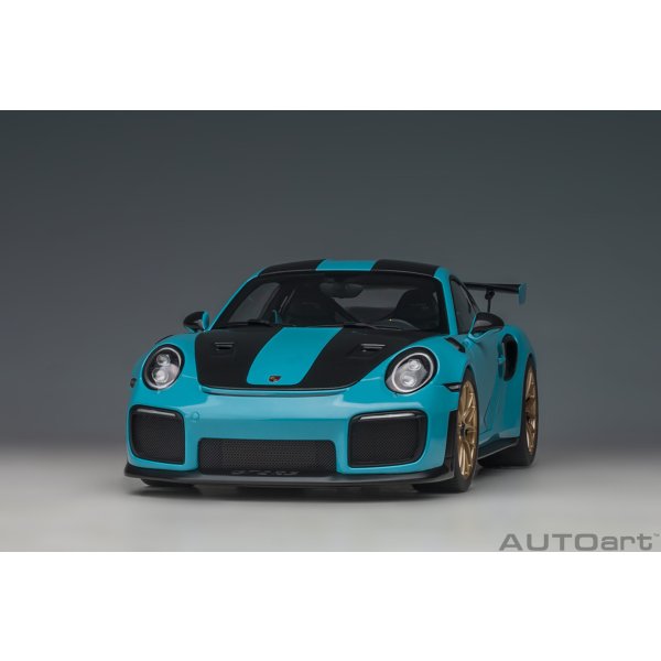 画像14: AUTOart 1/18 Porsche 911 (991.2) GT2 RS Weissach Package (Miami Blue) (14)