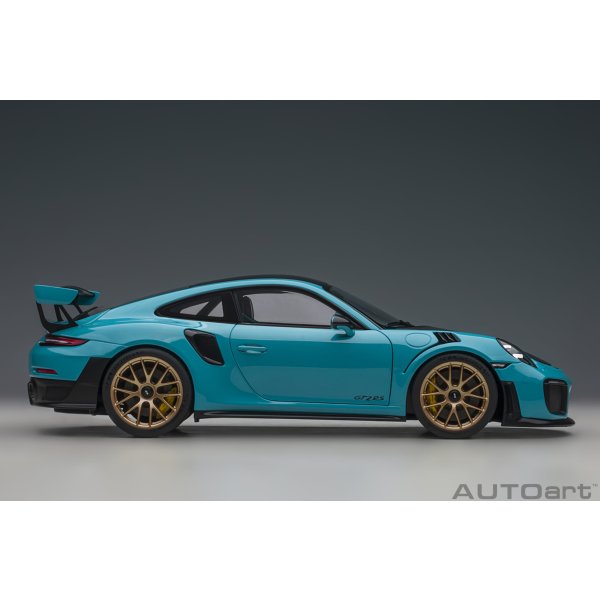 画像4: AUTOart 1/18 Porsche 911 (991.2) GT2 RS Weissach Package (Miami Blue) (4)