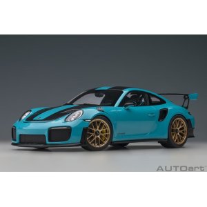 画像: AUTOart 1/18 Porsche 911 (991.2) GT2 RS Weissach Package (Miami Blue)