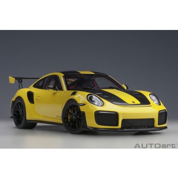 画像14: AUTOart 1/18 Porsche 911 (991.2) GT2 RS Weissach Package (Racing Yellow) (14)