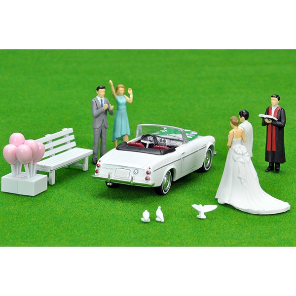 画像9: TOMYTEC 1/64 Diorama Collection 64 #Car Snap 13a Wedding (9)