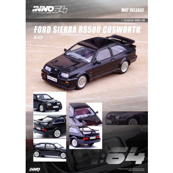 画像1: INNO Models 1/64 Ford Sierra RS500 COSWORTH Black (1)