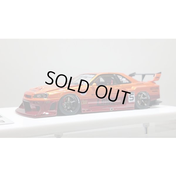 画像1: EIDOLON 1/43 LB-ER34 Super Silhouette SKYLINE Arancio Pearl / Vino Rosso Tow-tone color Limited 32 pcs. (1)