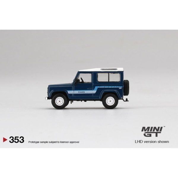 画像3: MINI GT 1/64 Land Rover Defender 90 County Wagon Stratos Blue (RHD) (3)