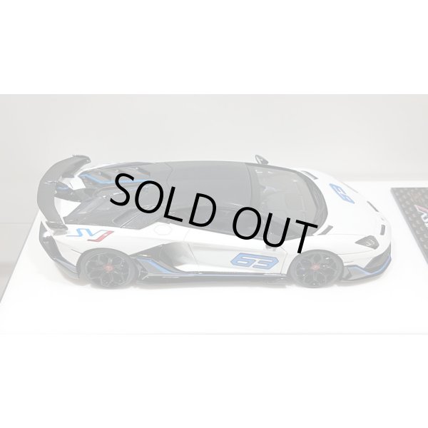 画像8: EIDOLON 1/43 Lamborghini Aventador SVJ 63 2018 Bianco Opalis (Pearl White) Limited 63 pcs. (8)