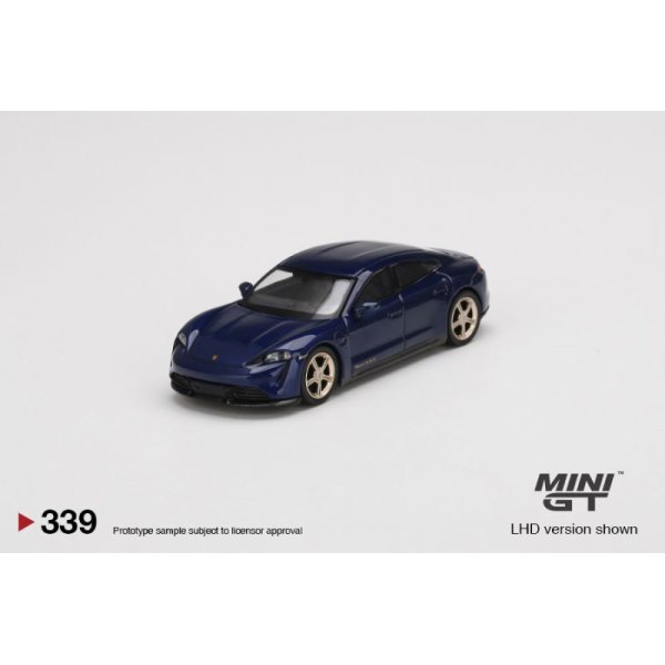 画像1: MINI GT 1/64 Porsche Taycan Turbo S Gentian Blue Metallic (RHD) (1)