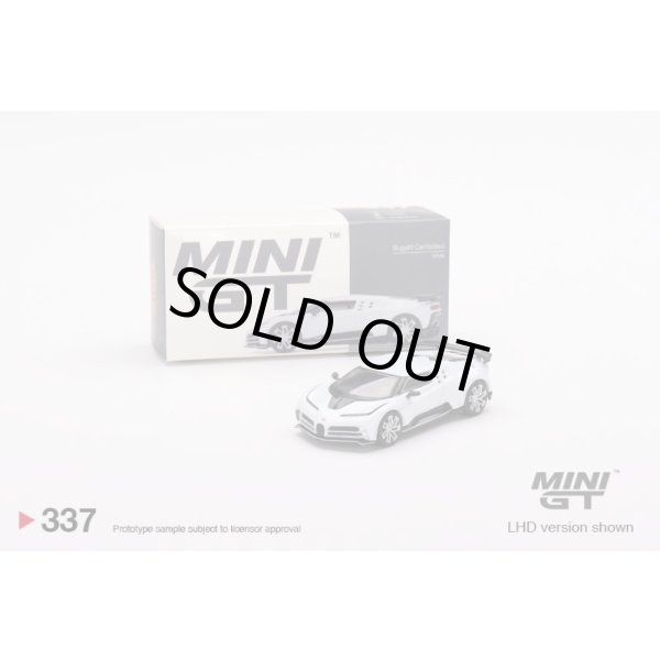 画像1: MINI GT 1/64 Bugatti Centodie White (LHD) (1)