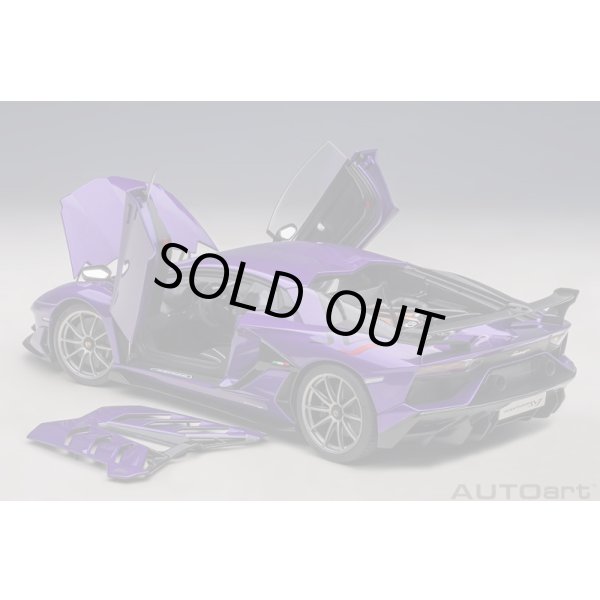 画像13: AUTOart 1/18 Lamborghini Aventador SVJ (Viola Pasifae) (13)