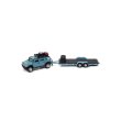 画像2: JOHNNY LIGHTNING 1/64 2004 Hummer H2 Ocean Blue & Open Trailer Ocean Blue (2)
