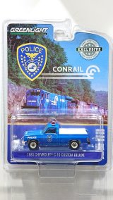 画像: GREEN LiGHT EXCLUSIVE 1/64 1981 Chevrolet C-10 Custom Deluxe - Conrail (Consolidated Rail Corporation) Police