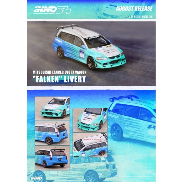 画像2: INNO Models 1/64 Mitsubishi Lancer Evolution IX Wagon "FALKEN" (2)