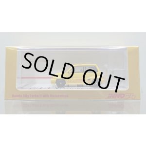 画像: INNO Models 1/64 Honda City Turbo II Yellow with MOTOCOMPO