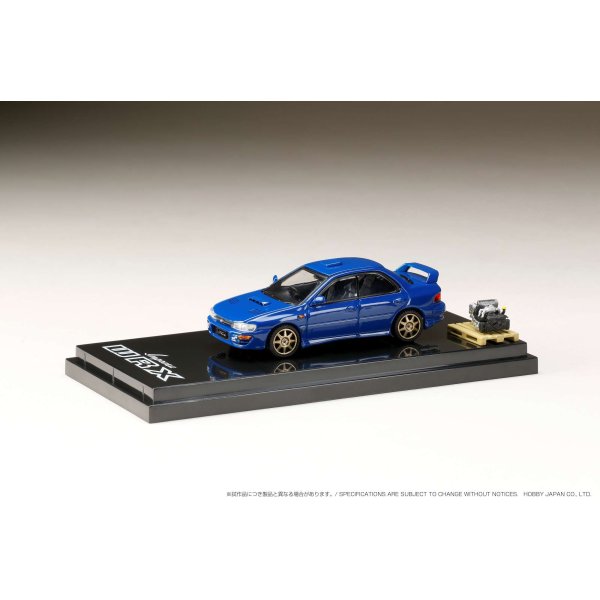 画像2: Hobby JAPAN 1/64 Subaru Impreza WRX (GC8) STi Version II Sports Blue / with engine display model (2)