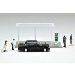 画像5: TOMYTEC 1/64 Diorama Collection 64 # Car Snap 04b Taxi stand (with Toyota Crown Comfort) (5)
