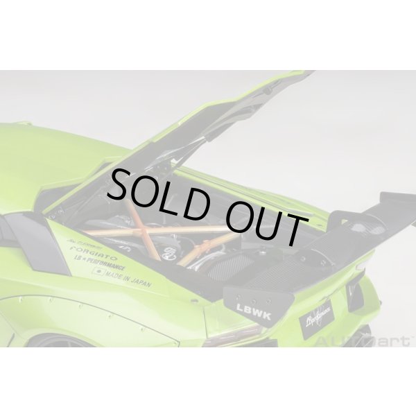 画像12: AUTOart 1/18 Liberty Walk LB-WORKS Lamborghini Aventador Limited Edition (Pearl Green) (12)