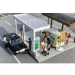画像10: TOMYTEC 1/64 Diorama Collection 64 # Car Snap 04b Taxi stand (with Toyota Crown Comfort) (10)