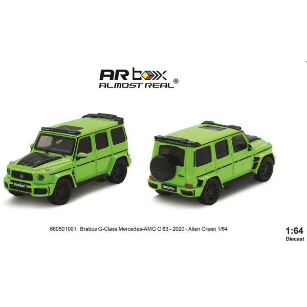 画像3: ALMOST REAL 1/64 Brabus G-Class Mercedes-AMG G63 -2020- Alien Green (3)