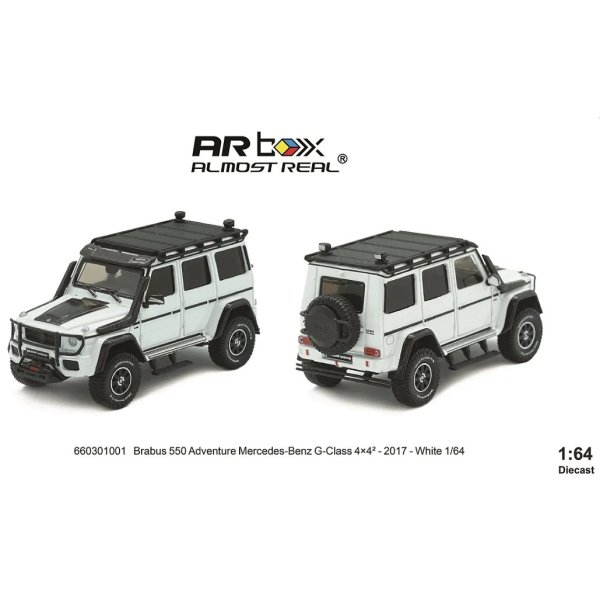 画像3: ALMOST REAL 1/64 Brabus 550 Adventure Mercedes-Benz G-Class 4x4 2 -2017- White (3)