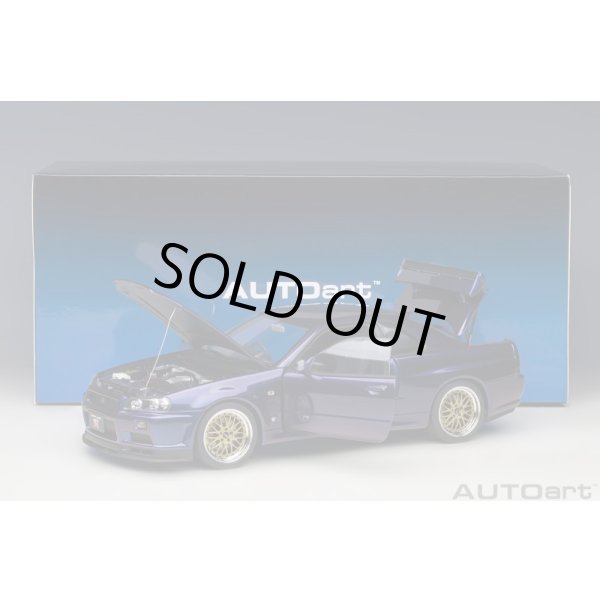 画像18: AUTOart 1/18 Nissan Skyline GT-R (R34) V-Spec II with BBS LM wheels (Midnight Purple III) (18)